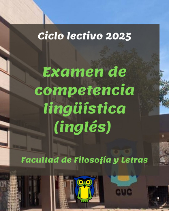 imagen Curso de preparación para el examen de competencia lingüística en FFyL