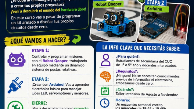 imagen Pensamiento computacional en acción: se abre el nuevo Curso de Robótica y Programación en el CUC