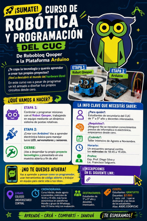 imagen Pensamiento computacional en acción: se abre el nuevo Curso de Robótica y Programación en el CUC