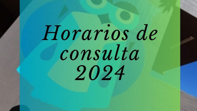 imagen Horarios de consulta 2024