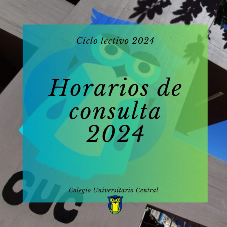 imagen Horarios de consulta 2024