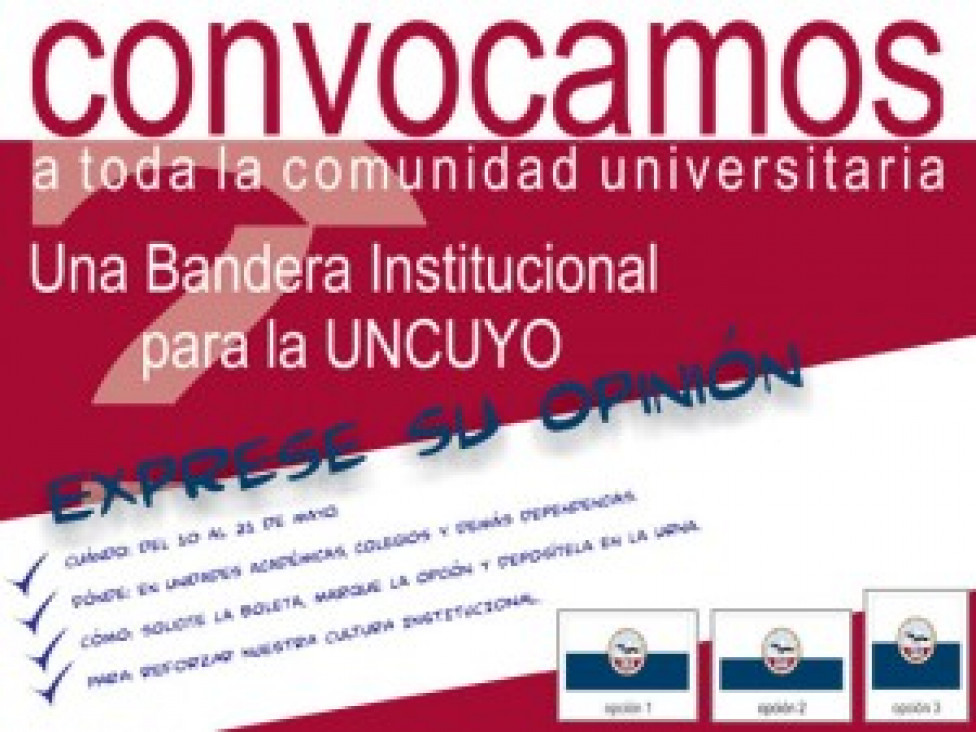 imagen UNA BANDERA INSTITUCIONAL PARA LA UNCuyo