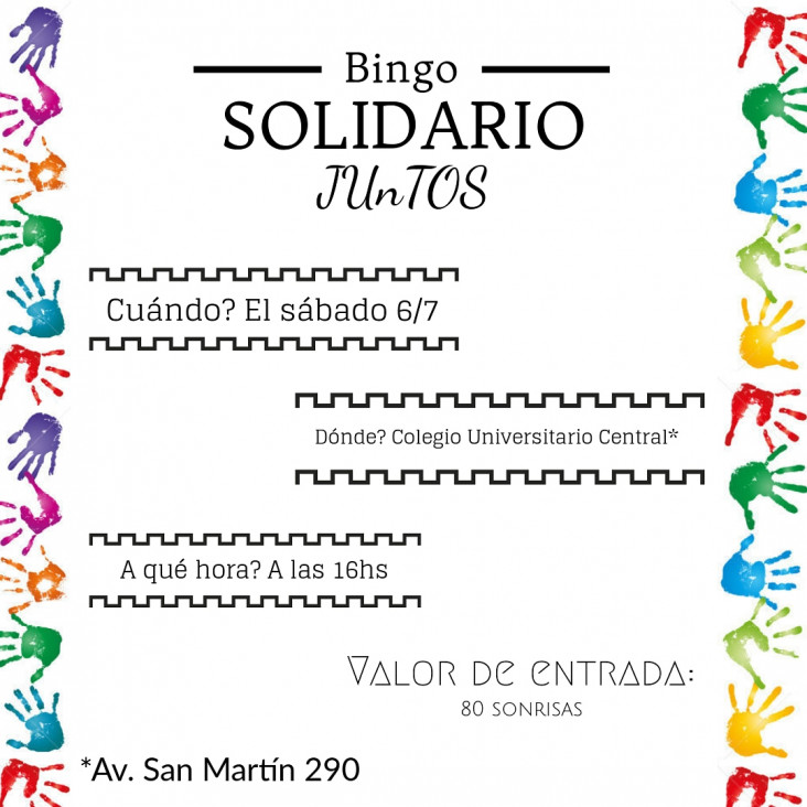 imagen Bingo solidario J.Un.T.O.S.