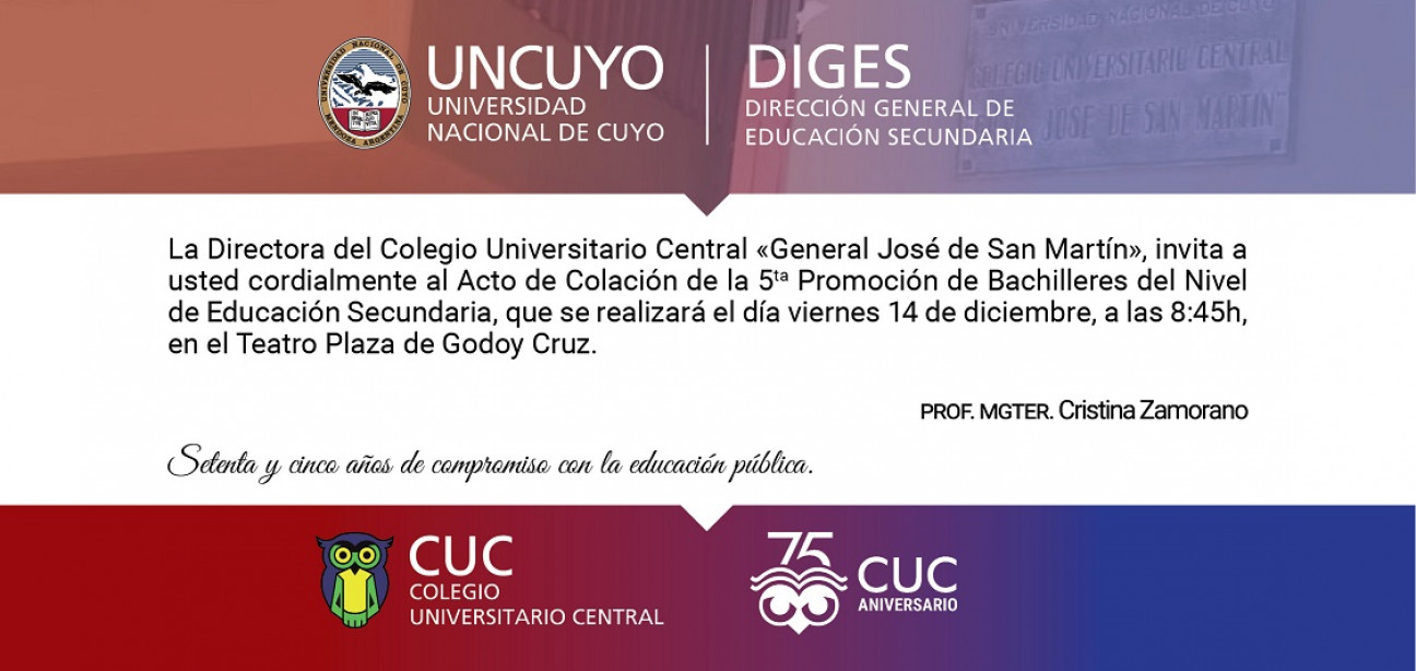 imagen Acto de colación 2018