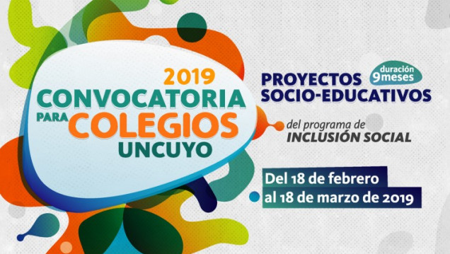imagen ¡Atención colegios UNCuyo!: presentá tu propuesta y trabajá junto a tu comunidad