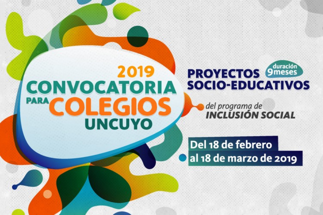 imagen ¡Atención colegios UNCuyo!: presentá tu propuesta y trabajá junto a tu comunidad