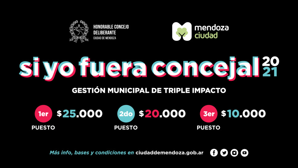 imagen Convocan a participar del concurso intercolegial "Si yo fuera concejal 2021- Gestión municipal de triple impacto"