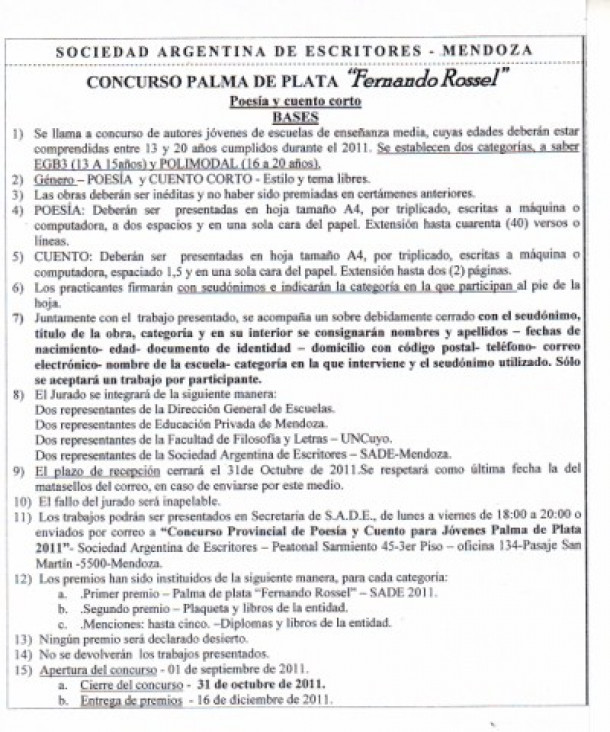 imagen Concurso Palma de Plata