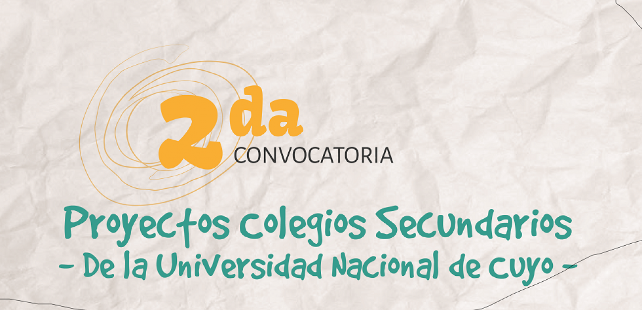 imagen Nueva convocatoria de proyectos para colegios de la UNCuyo