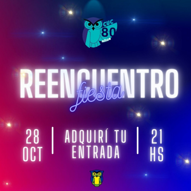 imagen Fiesta Reencuentro 80 años - ¡Adquirí tu entrada!