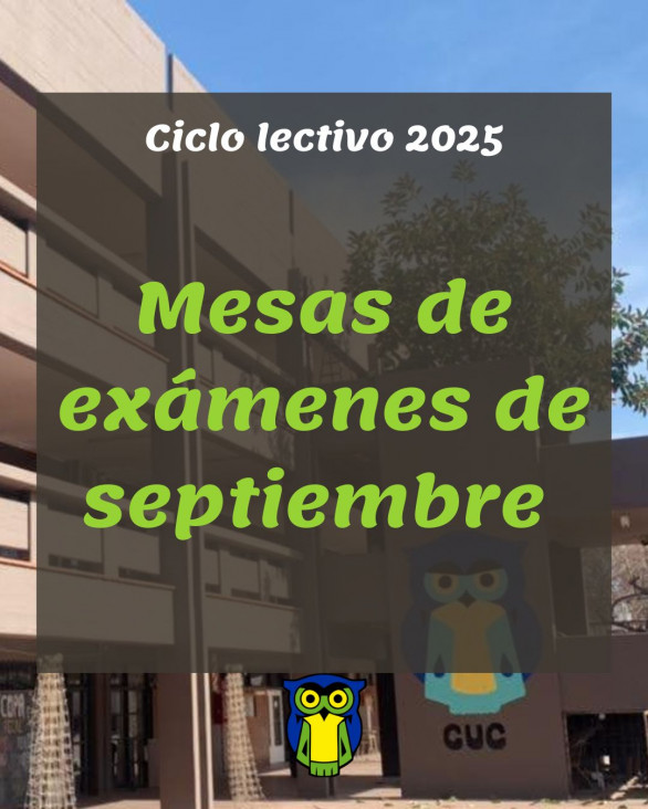 imagen Mesas de exámenes de setiembre