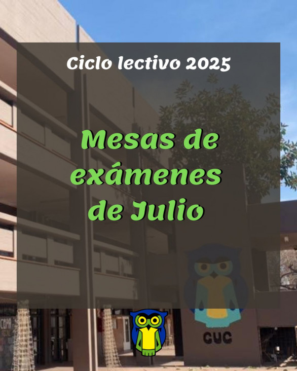 imagen Mesas de exámenes de julio