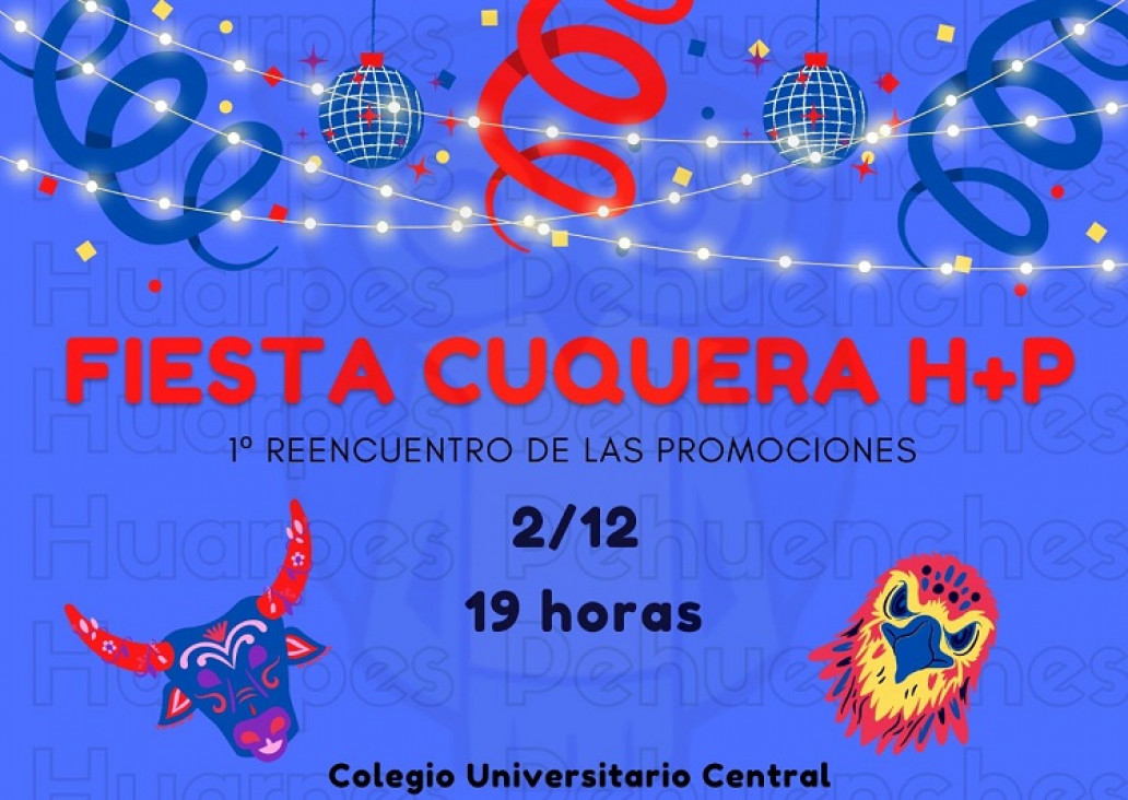 imagen Fiesta Cuquera HP: se viene el reencuentro de egresados y egresadas del CUC