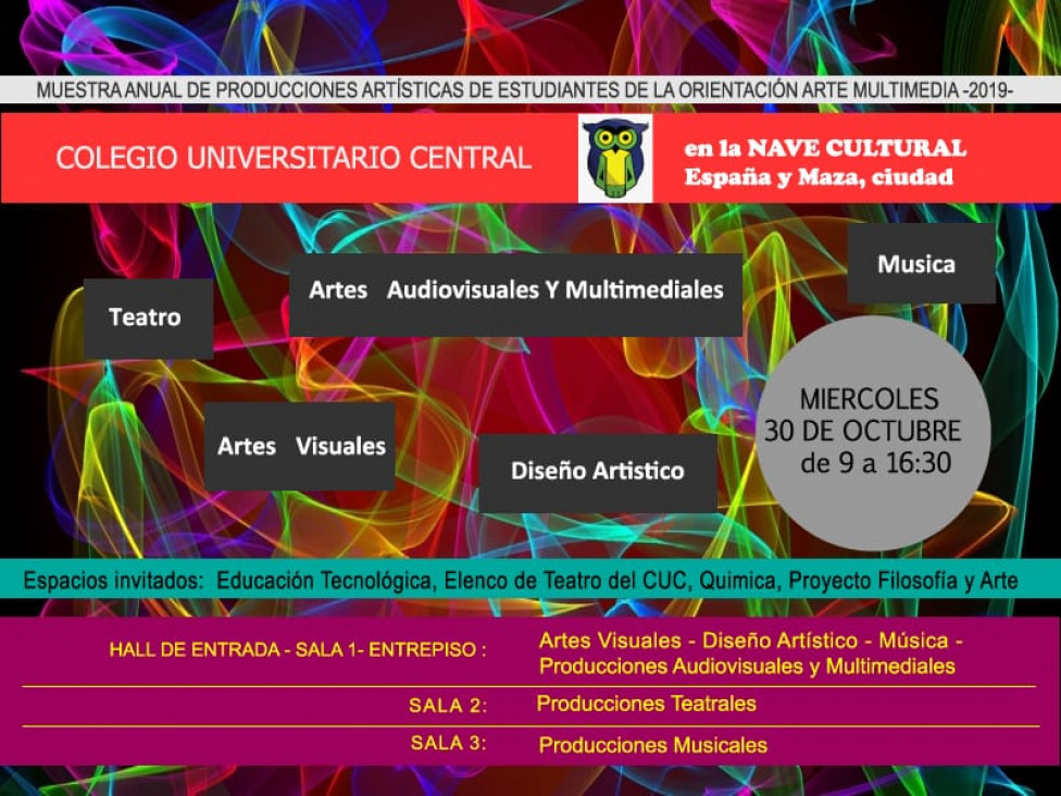 imagen El 30 de octubre se realizará la muestra anual de producciones artísticas