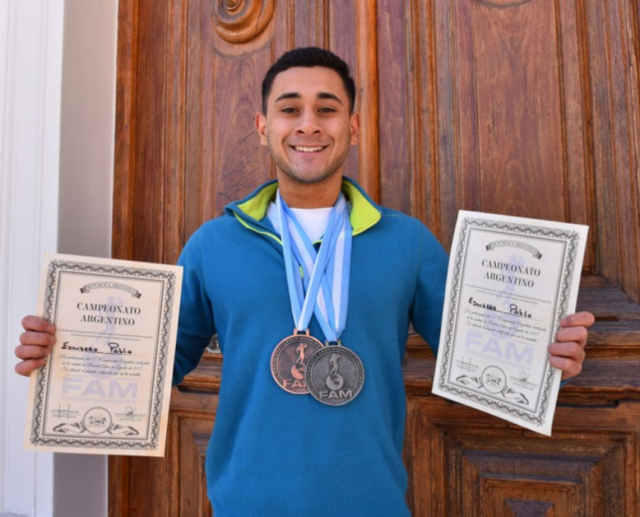 imagen  Pablo Escudero se quedó con dos medallas en el Argentino de Fisicoculturismo