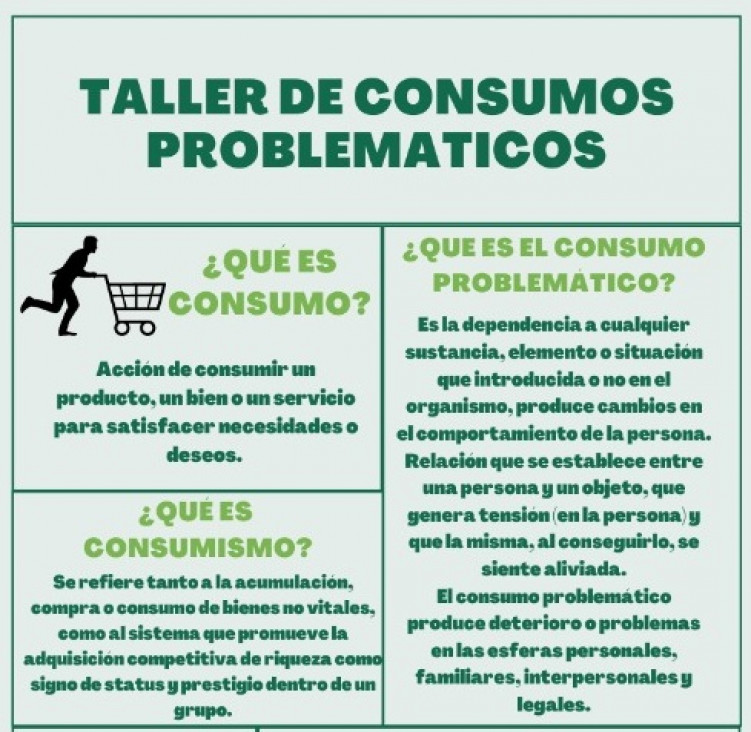 imagen Se realizó un taller sobre consumos problemáticos y sus conceptos asociados